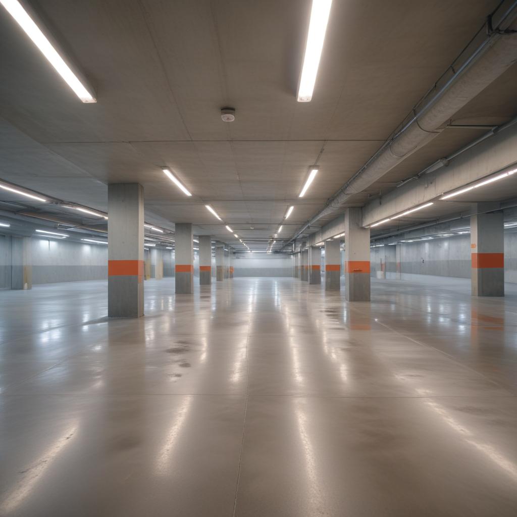 Полы для парковок под ключ: наливные и бетонные варианты, цена за м²