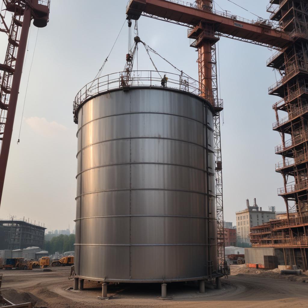 Монтаж вертикальных стальных резервуаров: требования к конструкции и технологии монтажа