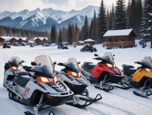 Катание на снегоходах на горном курорте по доступным ценам