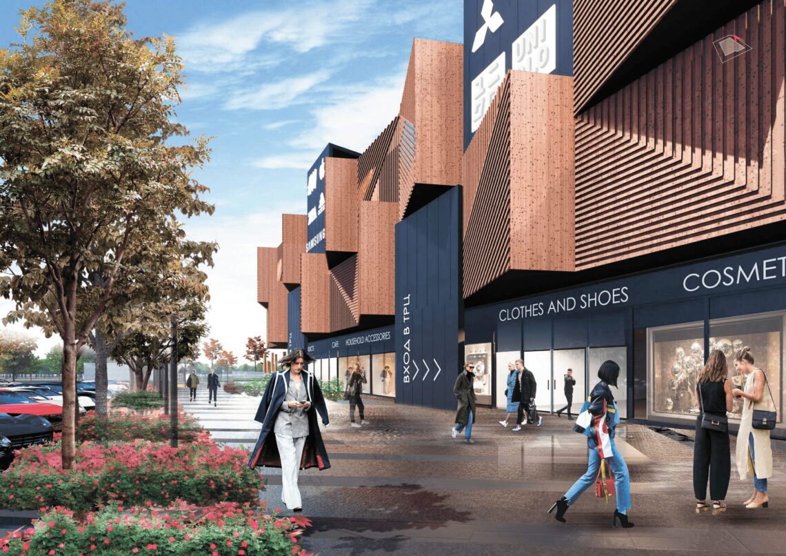 Концепция нового ТЦ «Кленовый бульвар» в составе ТПУ в районе Нагатинский затон