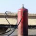 Газовый баллон для отопления стройки